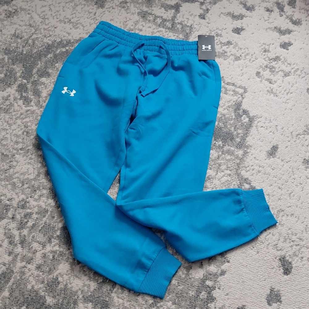Under Armour Mens Teal Blue Jogger Sweatpants